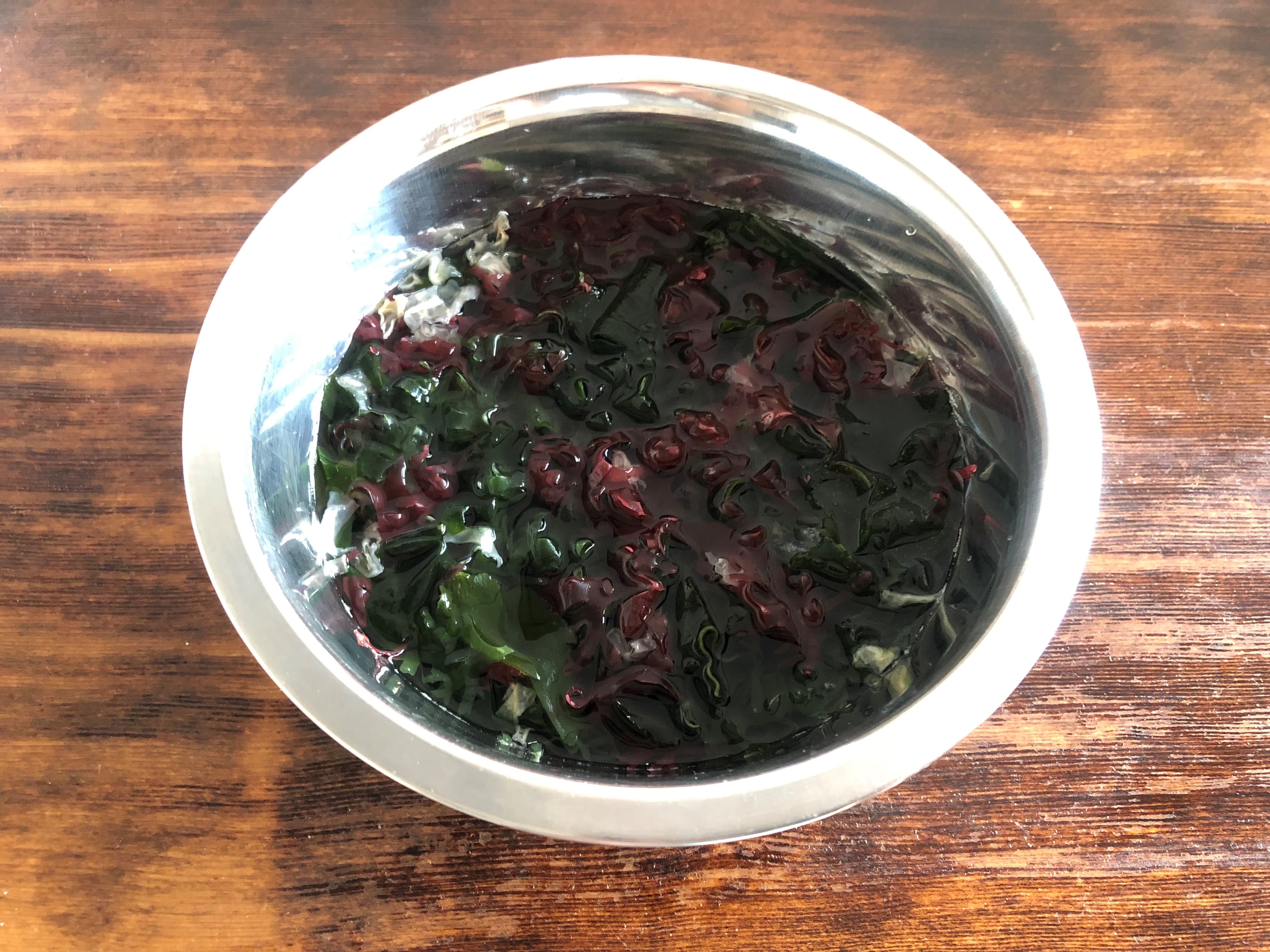 きのこと海藻の生姜サラダレシピ