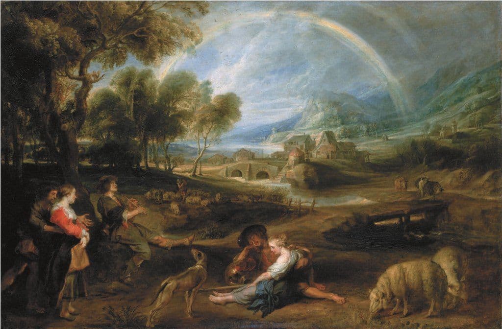 ペーテル･パウル・ルーベンス、《虹のある風景》、1632頃-1635年